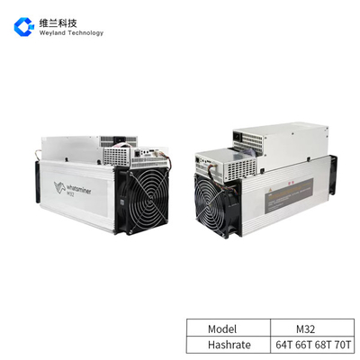 Metal Asic BTC Miners , Microbt Whatsminer M32 64T 66T 68T 70T